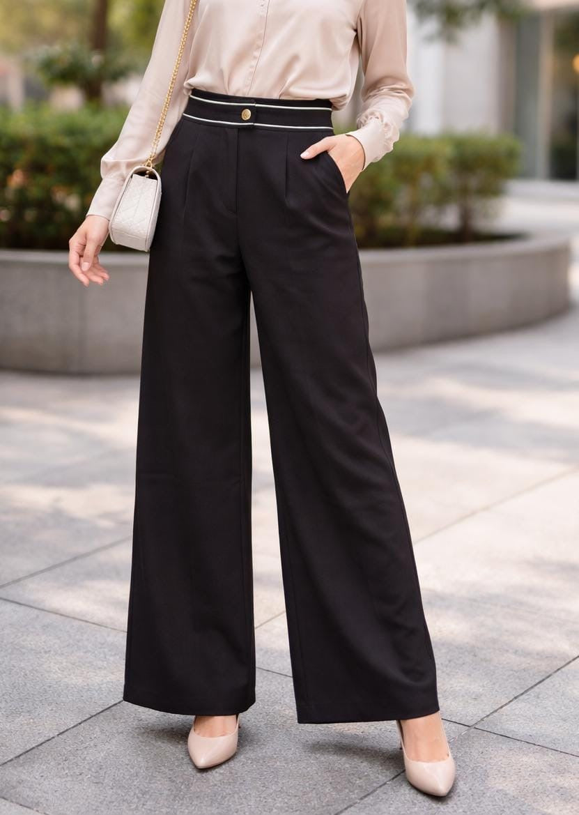 P Wide Leg Pants