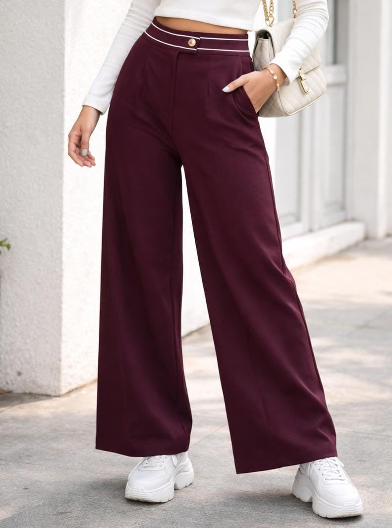P Wide Leg Pants